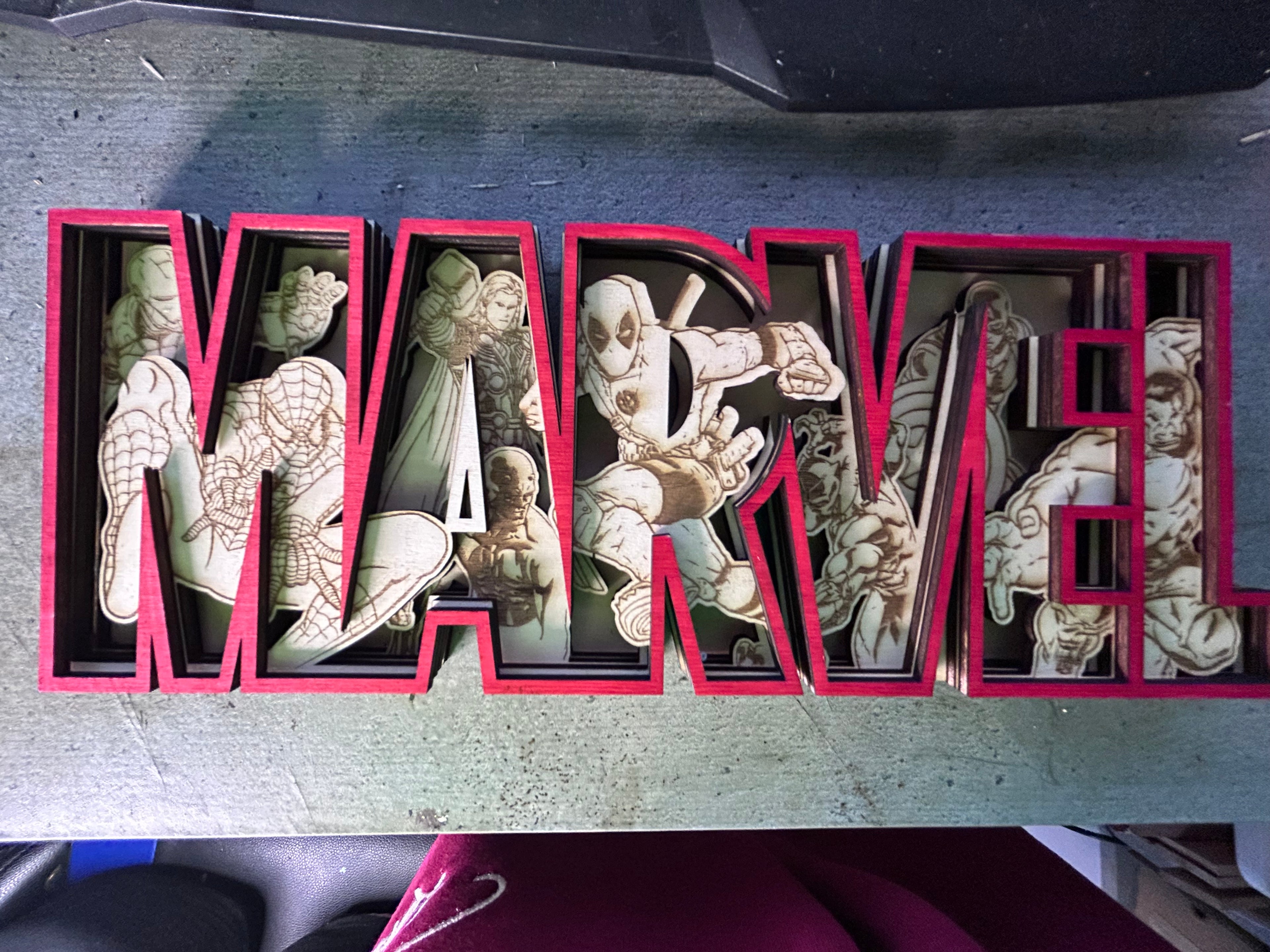 Marvel Schild rot