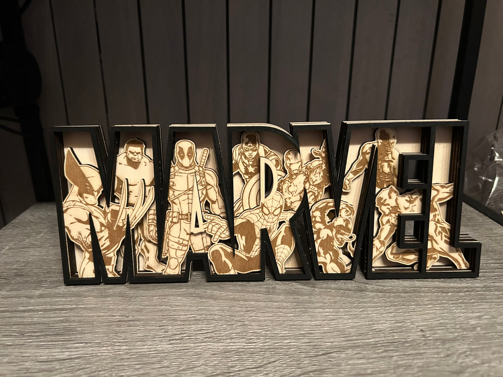 Marvel Schild schwarz