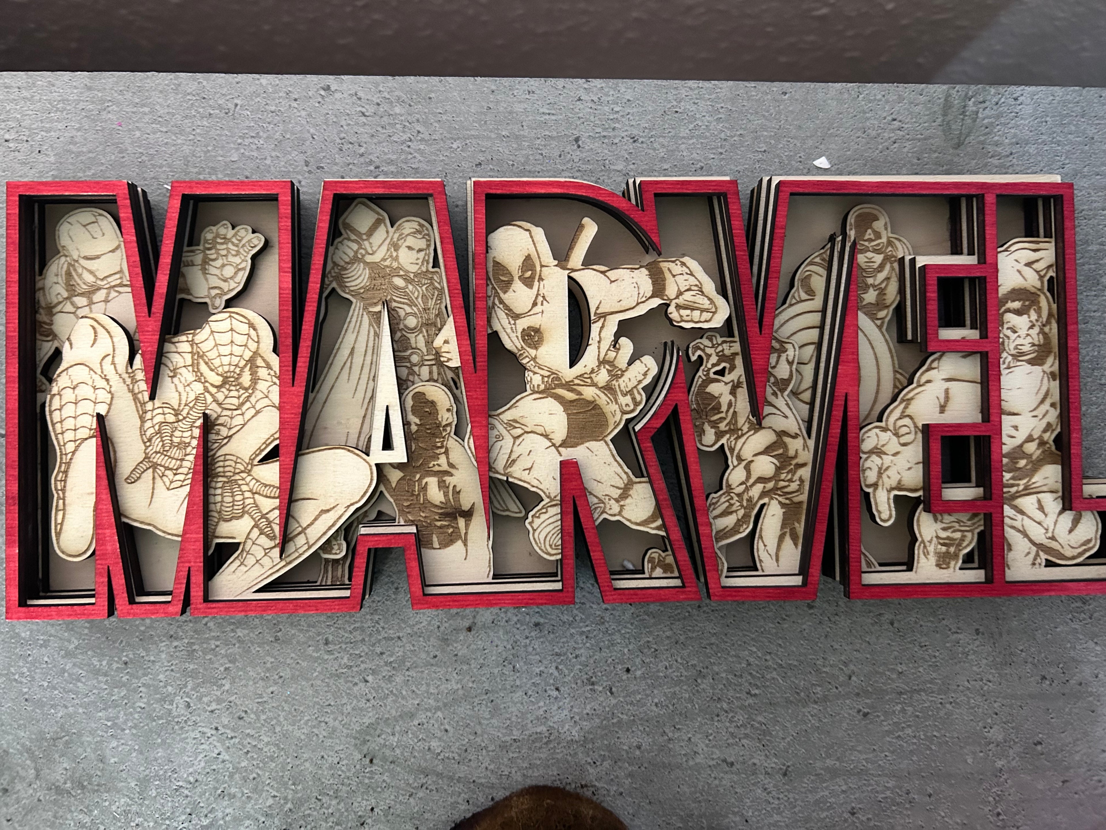 Marvel Schild rot
