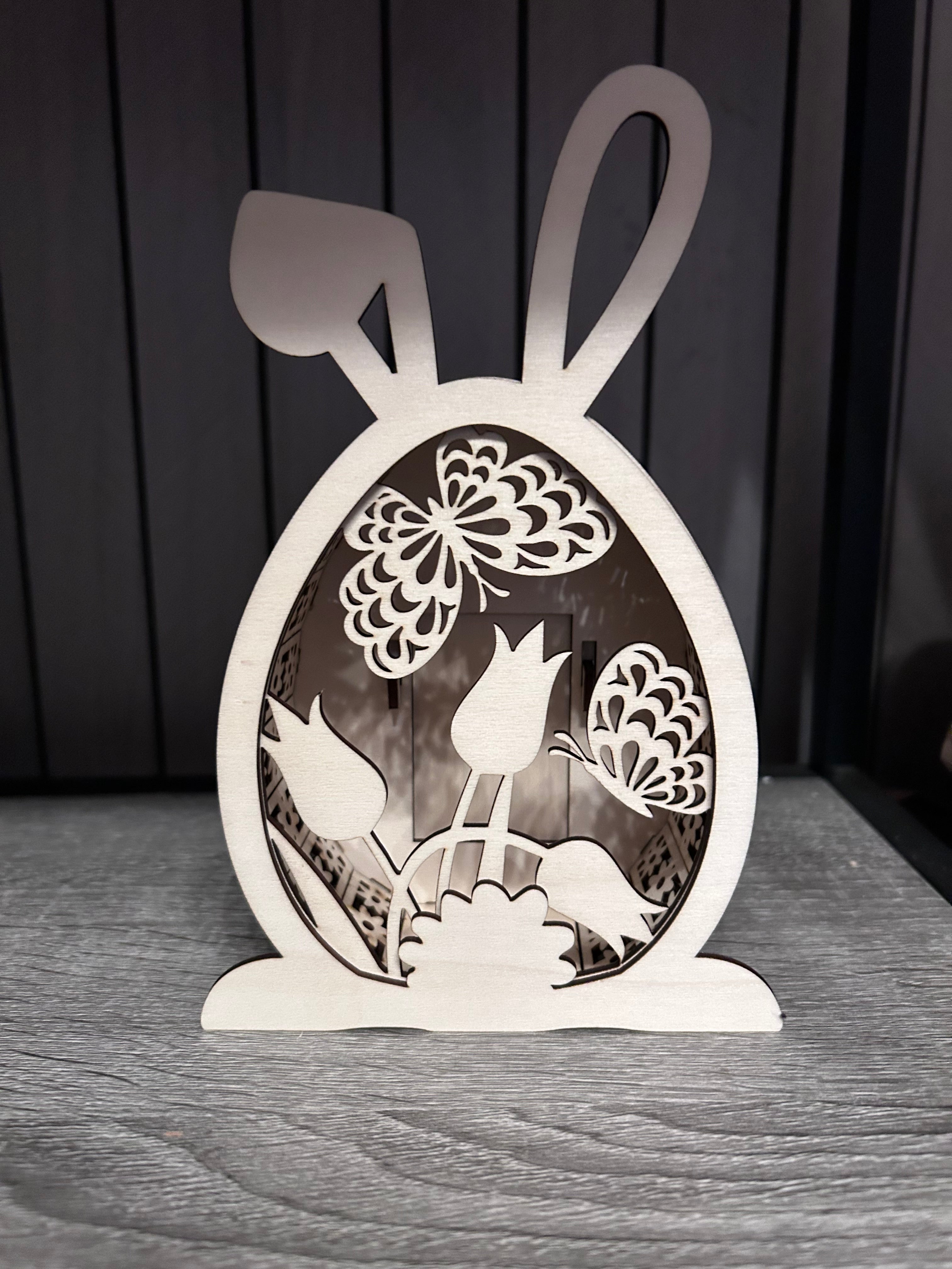 Hase Osterei Licht