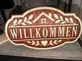 Willkommen Schild