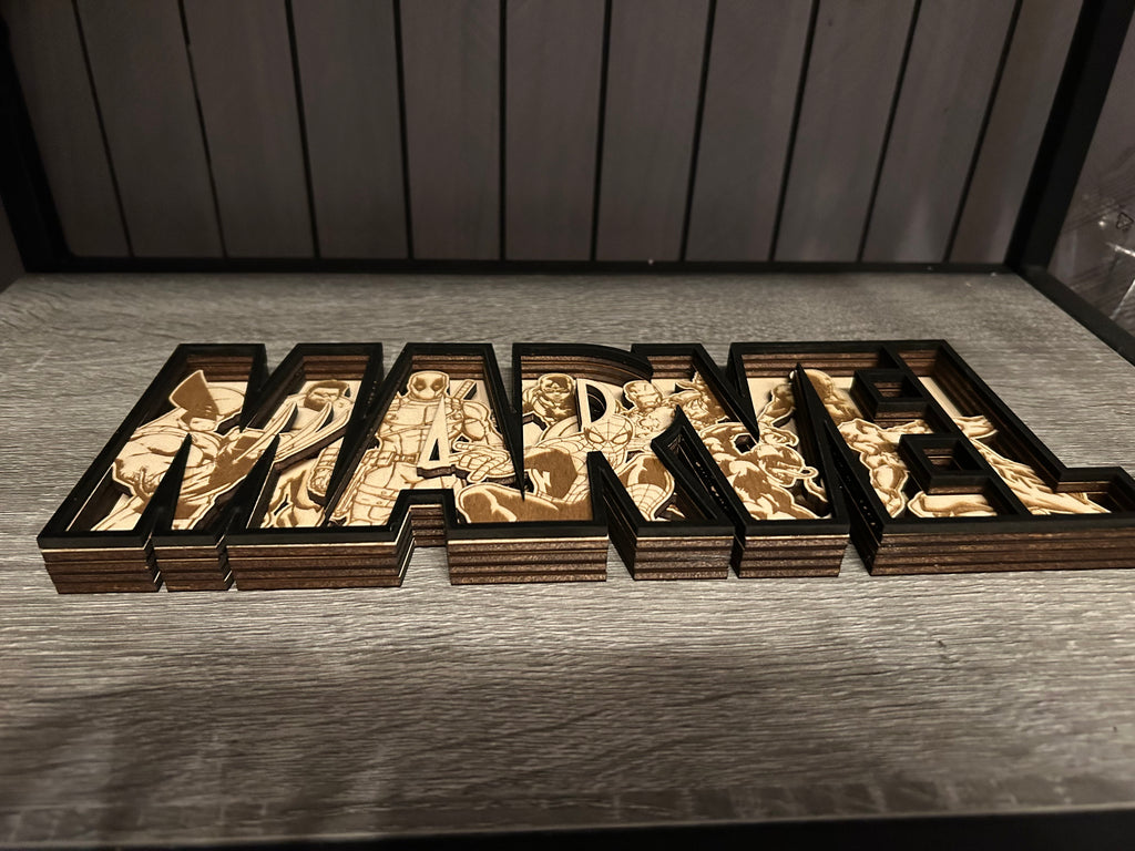 Marvel Schild schwarz